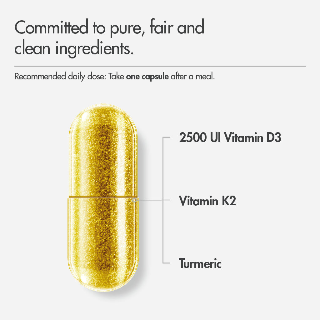 Vitamin D3 & K2 + Gurkmeja