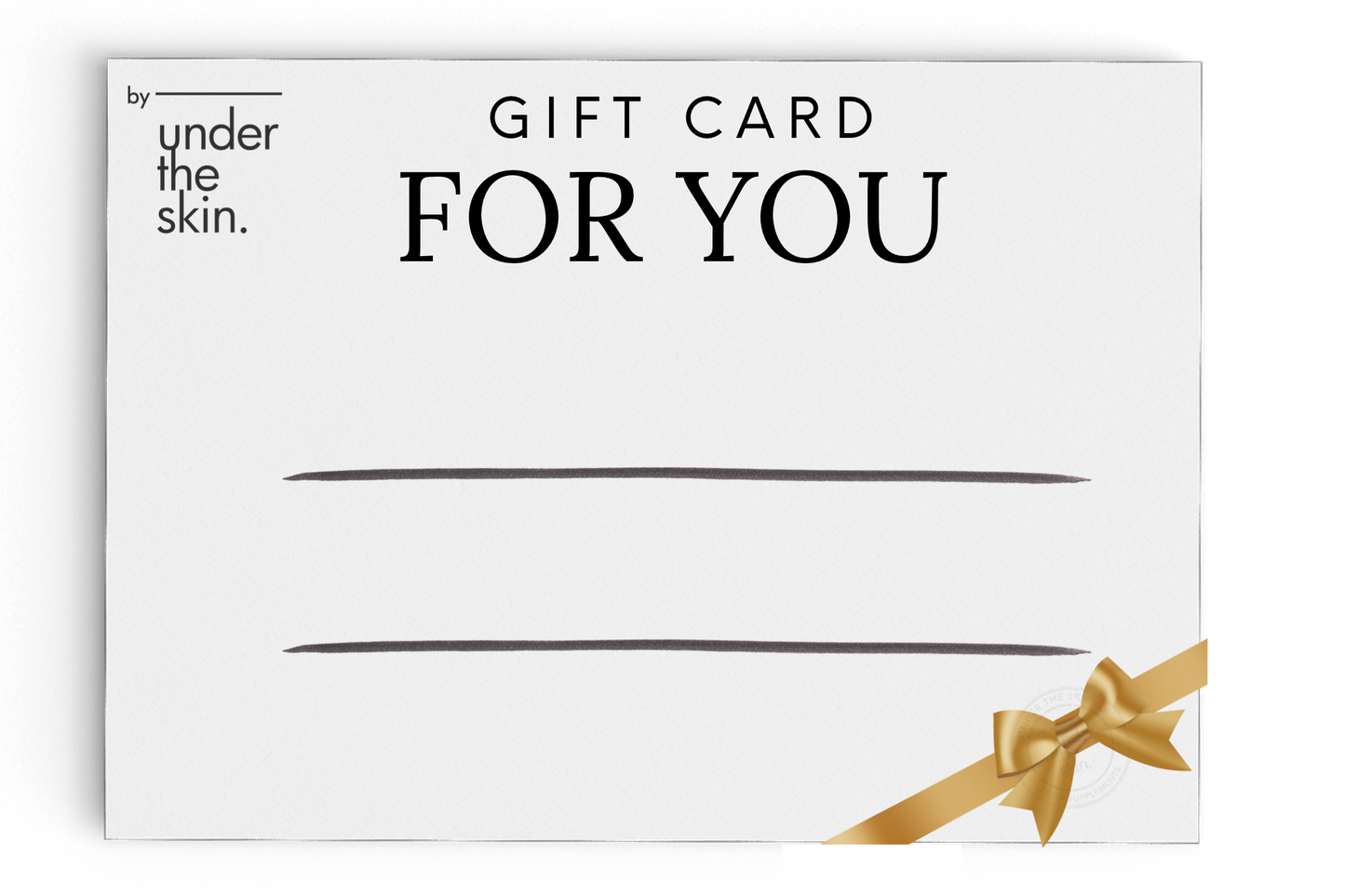 Under the Skin Presentkort